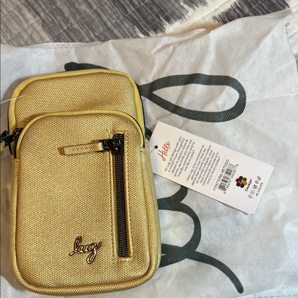 Lug Pitter Patter Matte Lux Metallic Gold BNWT